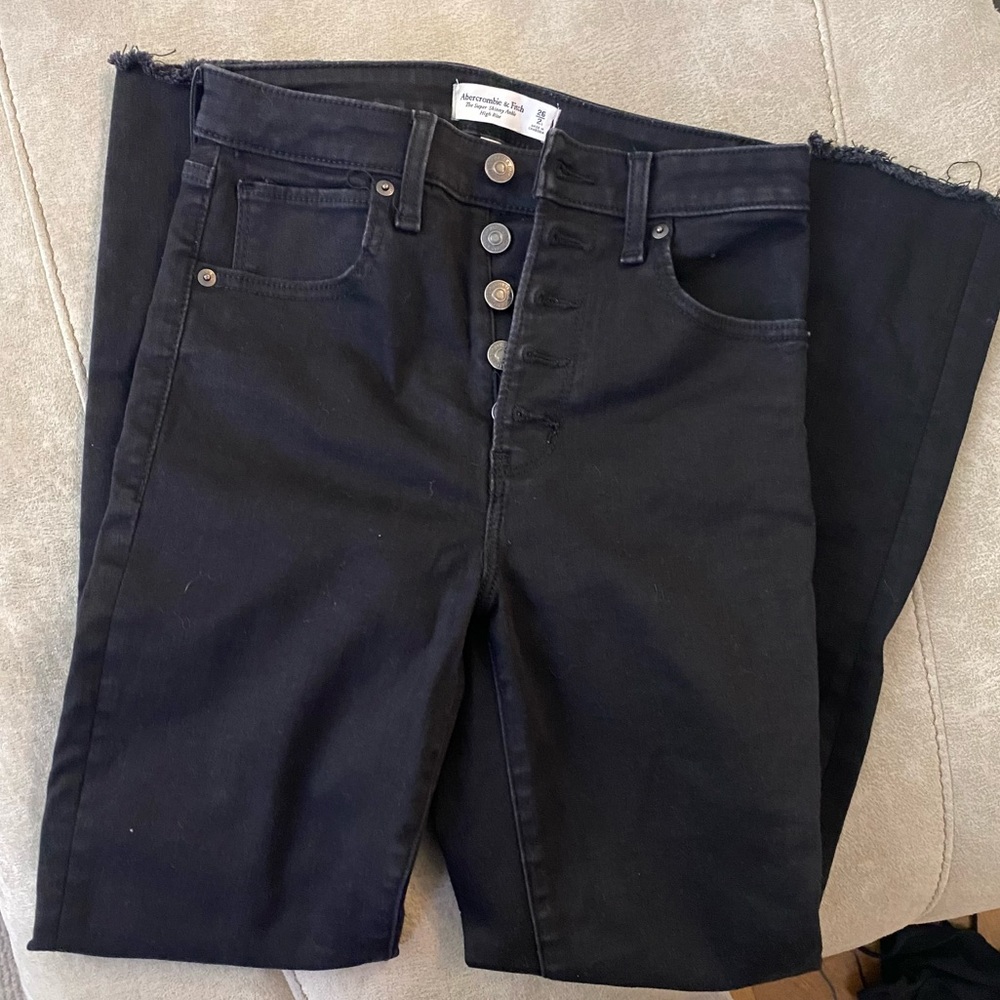 Abercrombie & Fitch High Rise Black Jeans